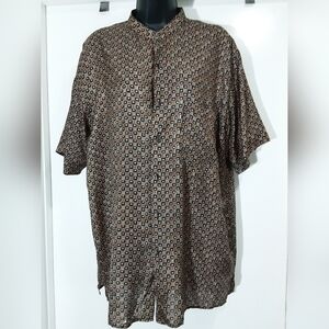 Robert Graham Brown Patterned Men's Shirt